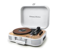 Platine Vinyle stéréo Muse MT201-WW, 33/45/78 TRS - Enceintes intégrées - Bluetooth USB Lecture/Encodage SD/AUX - Bois et Blanc