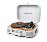 Platine Vinyle stéréo Muse MT201-WW, 33/45/78 TRS - Enceintes intégrées - Bluetooth USB Lecture/Encodage SD/AUX - Bois et Blanc