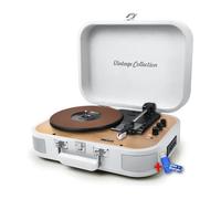 Platine Vinyle stéréo Muse MT201-WW, Enceintes intégrées - Bluetooth USB Lecture/Encodage Bois Blanc+ clé USB 32gigas