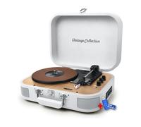 Platine vinyle stéréo Muse MT201-WW, - Enceintes intégrées - Bluetooth USB lecture/Encodage Bois blanc+ clé USB 32gigas