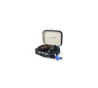 Platine vinyle stéréo Noire 33/45/78 tours avec enceintes intégrées - USB/SD/AUX - Prise casque+clé USB 32Go