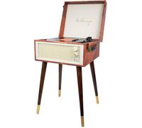 Platine vinyle - SUTEO - Halterrego Platino - 33/45/78 tours - Bluetooth OUT - Haut-parleurs stéréo intégrés