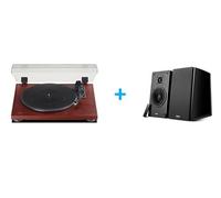 Platine vinyle TEAC TN-180BT/A3 CHERRY + Enceintes amplifiées Bluetooth EDIFIER R2000DB Noir Laqué vendues par paire Vinyle