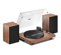 Platine Vinyle,Tourne-Disque Vinyle Bluetooth Avec Enceintes Stéréo 36 Watts,Système Hifi Avec Cartouche Magnétique At-3600L,Enreg