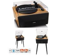 Platine vinyle tout-en-un - LENCO - LS-570OK - Chêne sur pieds - Bluetooth 5.0 - Haut-parleurs 80W