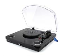 Platine Vinyle Tout-en-Un ROUND-300 Black, Haut-parleurs 2x5W, Bluetooth 5.0, Encodage USB, Clé USB 32 Go
