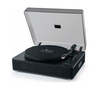 Muse MT-106 WB, Platine vinyle coloris noir 3 vitesses 33/45/78 tours, Puissance 2x5W - Bluetooth, USB pour lecture et encodage