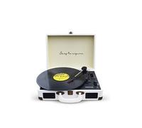 Platine Vinyle VC400 avec Bluetooth - Tourne-disque lecteur et convertisseur de vinyle - Couleur Blanc