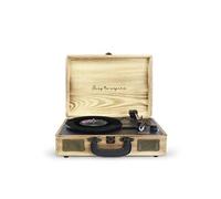 Platine Vinyle PRIXTON VC400 avec Bluetooth - Tourne-disque lecteur et convertisseur de vinyle - Couleur Bois Bois