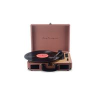 PRIXTON VC400 - Platine Vinyle Vintage - Tourne Disque Vinyle - Lecteur de Musique Via Bluetooth et USB - 2 Haut-parleurs intégrés - Design valisette (Mocha Mousse)