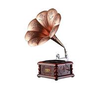 Platine vinyle, version portable, gramophone, style rétro vintage, haut-parleur de subwoofer, système sonore, boîte à musique