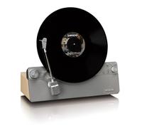 Platine Vinyle Verticale rétro Vintage Grise - Tourne-Disque - Bluetooth 5.3 - Platine Vinyle