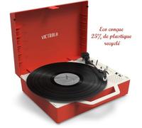 Platine vinyle VICTROLA RE-SPIN Eco Concue Rouge