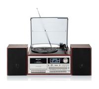 Platine Vinyle Vintage Radio DAB/DAB+/FM, Lecteur CD-MP3 Cassette, Bluetooth USB Roadstar HIF-8892D+BT Bois 32935