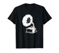 Platine Vinyle Vintage Record Player Classique Gramophone T-Shirt Graphique avec Valeur