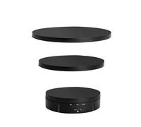 Platine vinyle, Visualiseur De Rotation Électrique À 360 °, Plateau Tournant, Restriction 3 Vitesses, Support D'affichage USB, Accessoire Prise Vue Vidéo, Chaussures Bijoux pour les bijoux(Black)