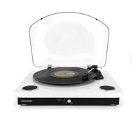 Platine vinyles Ledwood ROUND300 Blanche - 33-45-78 Tours, Encodage sur USB, avec Haut-parleurs stéréo 2x5W, Bluetooth