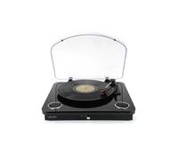 Platine vinyles Ledwood Round 300 Black - 33-45-78 Tours avec haut-parleurs stéréo 2x5W, Bluetooth - Encodage sur USB