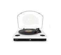Ledwood Platine vinyles Round 300 – 33/45/78 tours, Bluetooth, stéréo 2x5W, encodage USB – Blanche