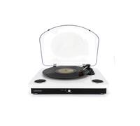 Platine vinyles Ledwood Round 300 Blanche - 33-45-78 Tours avec haut-parleurs stéréo 2x5W, Bluetooth - Encodage sur USB