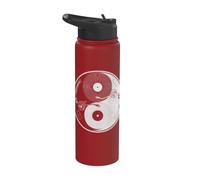 Platines vinyle comme Yin-ynag Stainless Steel Insulated Water Bottle