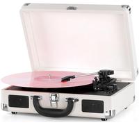 Platines Vinyle,Mersoco Tourne-Disque Vinyle sans Fil Bluetooth Aves 3 Vitesses et Haut-parleurs intégrés, Gramophone Vintage Aves Sortie RCA et entrée AUX Incluse