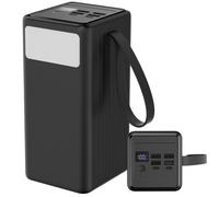 Platinet Batterie externe 60 000 mAh 65 W PD lampe torche câble USB-C 1 m [46260]