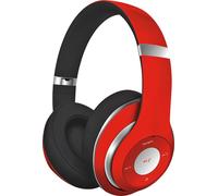 PLATINET FH0916R rouge Casque Bluetooth supra-auriculaire avec radio FM et lecteur de carte Micro-SD