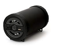 Platinet Omega OG70B Bazooka Haut-Parleur Bluetooth 3,5" Rubber Coating, Aux in, FM Radio, USB et Micro SD Card Reader, Black Portable Wireless Rechargeable Speaker