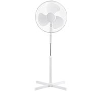 Platinet PSF1616W Ventilateur sur pied haute puissance 40 W avec 3 niveaux de vitesse / fonction Swing Blanc