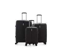 PLATINIUM - Valise Polypropylène Paris (Noir, Set de 3)
