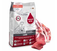 PLATINUM Nourriture pour chien « Adult Lamb » à base de jus de viande - 5 kg de nourriture sèche pour chien riche en nutriments comme BARF - Nourriture sèche particulièrement savoureuse pour petits et
