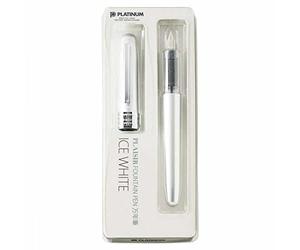Platinum Plaisir Ice White Stylo plume (fin)