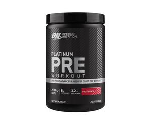 Platinum Pre-Worko 20 port Punch aux fruits Optimum Nutrition Pre-entrainement