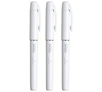 Platinum Preppy Lot de 3 stylos plume à encre noire, édition PERPANEP (PER-SC05W) et note adhésive monoc (importation japonaise) blanc