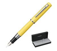 PLATINUM Procyon PNS-5000#68 Stylo-plume avec étui cadeau et stylo-plume Taille M Moyen/Jaune citron