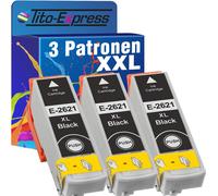 Platinum Series 3 Cartouches d'encre XXL Black compatibles avec Epson T2621 26XL - pour Expression Premium XP 510 520 600 605 610 615 620 625 700 710 720 800 810 820