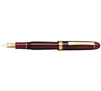 PLATINUM Stylo plume japonais 3776 Century Gold Trim Bourgogne SF/rouge/0,30-036 mm/fait à la main/plume en or 14 carats/avec boîte cadeau