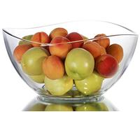 PLATINUX Coupe à fruits, en verre, 1,7 l, grand bol à salade de taille XXL, pour les desserts