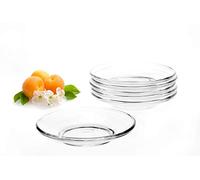 PLATINUX Lot de 6 Sous-tasses à Café, Soucoupes, Assiettes