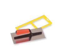 PLATOIR A COLLE INOX - DENTS POINTUES - 6X6MM - POIGNEE/MONTURE PLASTIQUE