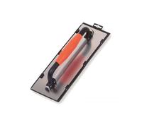 Platoir courbe inox - Poignée 2 mains fermée avec manchon - Lame trempée 0,6 mm - Monture aluminium - Finition précise des joints