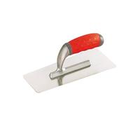 PLATOIR DECO INOX FORME TRAPEZE ANGLES ARRONDIS 28X12CM