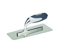 Platoir décor trapèze 8x20 cm inox manche bi-matière - TECHNO - T110601