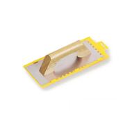 Platoir denté carré inox/bois Espagnol Mondelin 28x12cm