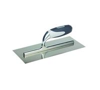 Platoir incurvé à lisser inox 12x28 cm manche bi-matière - TECHNO - T910720