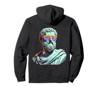 Platon avec des lunettes de soleil antique Philosophe Fun Sweat à Capuche
