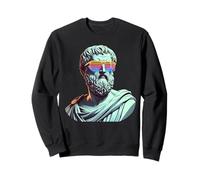 Platon avec des lunettes de soleil antique Philosophe Fun Sweatshirt