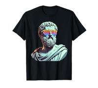 Platon avec des lunettes de soleil antique Philosophe Fun T-Shirt