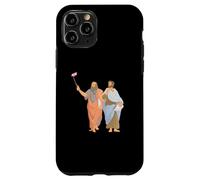 Platon et Aristote prenant des Selfies Philosophie Grecque drôle Coque pour iPhone 11 Pro